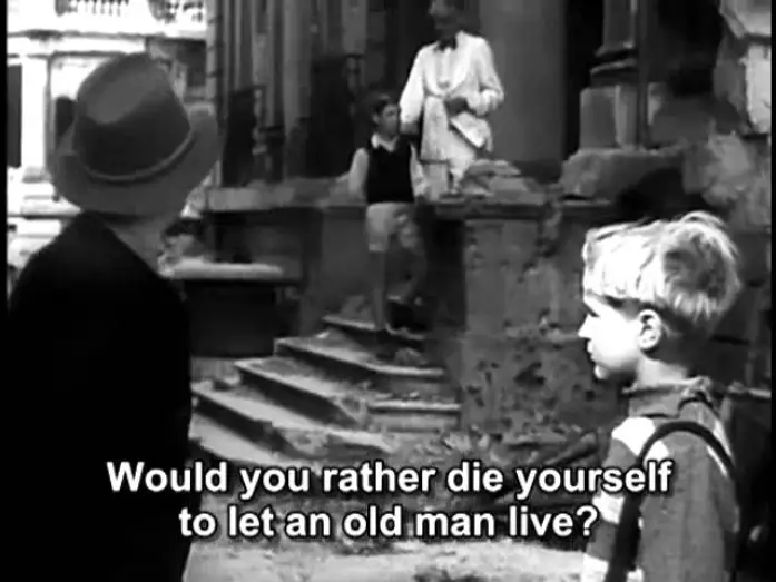 Відео до фільму Німеччина, рік перший — Germania Anno Zero (1948) - The strong eliminate the weak
