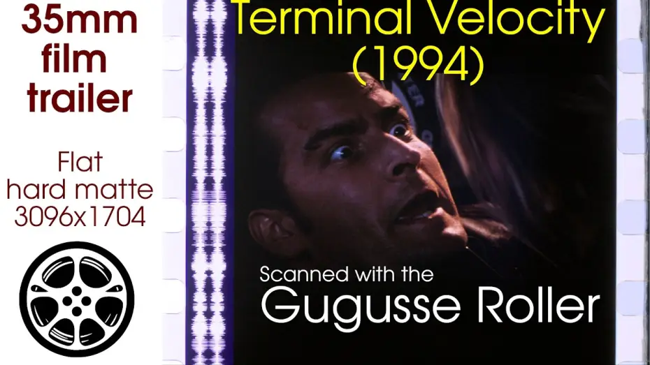 Відео до фільму Гранична швидкість — Terminal Velocity (1994) 35mm film trailer scan, flat hard matte, 3096x1704