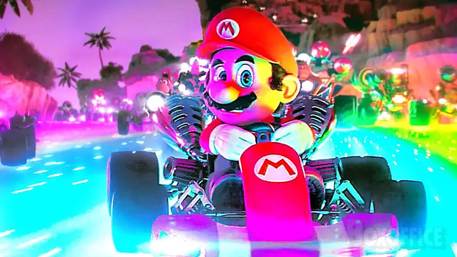 Відео до фільму Брати Супер Маріо в кіно | La Sc&egrave;ne de Mario Kart 🌈 | Super Mario Bros. le film | Extrait VF