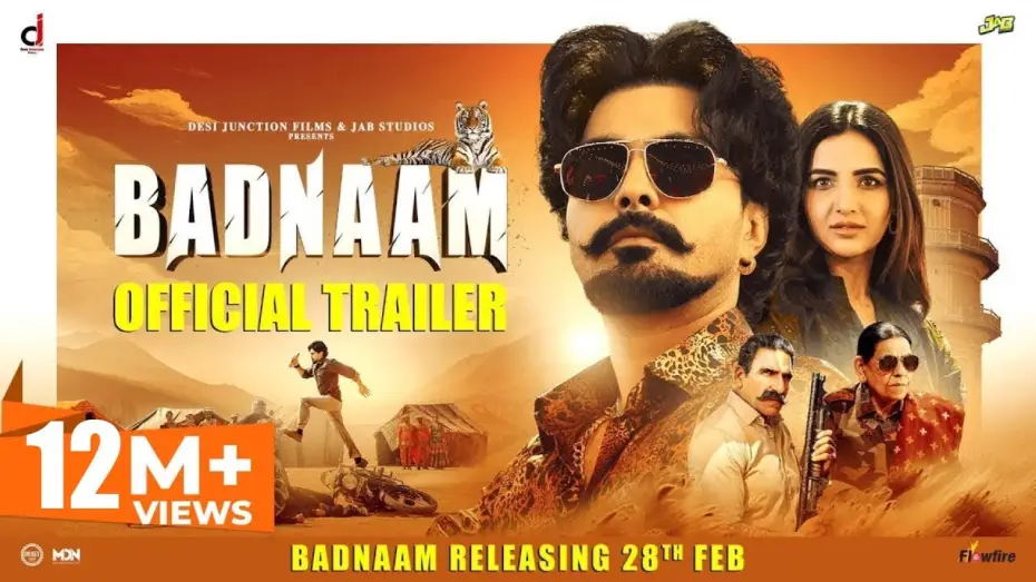 Відео до фільму ਬਦਨਾਮ | BADNAAM (Official Trailer) : Jayy Randhawa, Jasmine Bhasin : Rel 28th Feb - Punjabi Movies 2025
