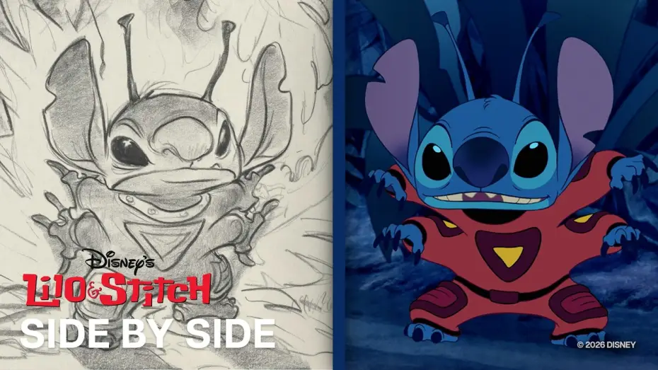 Відео до фільму Ліло та Стіч — Lilo et Stitch Côte à côte | Le Crash | Storyboard contre Film | @disneyfr