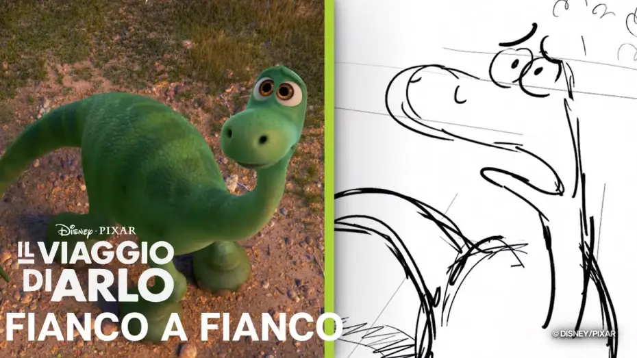 Відео до фільму Добрий динозавр | Il Viaggio di Arlo | La Tempesta | Storyboard vs Film