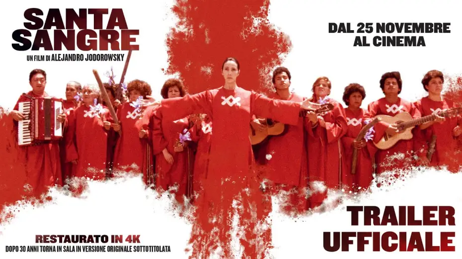 Відео до фільму Священна кров — SANTA SANGRE restaurato 4K | Trailer