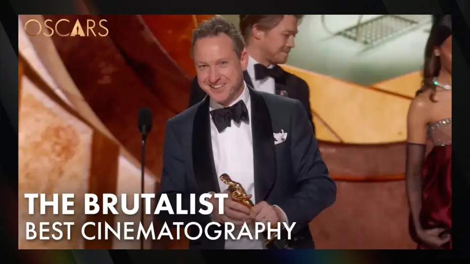 Відео до фільму Бруталіст | 'The Brutalist' Wins Best Cinematography | 97th Oscars Speech (2025)