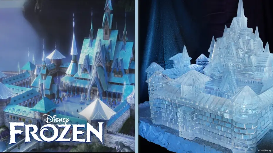 Відео до фільму Крижане серце — Making Frozen's Arendelle out of ICE?! | Disney Recreation
