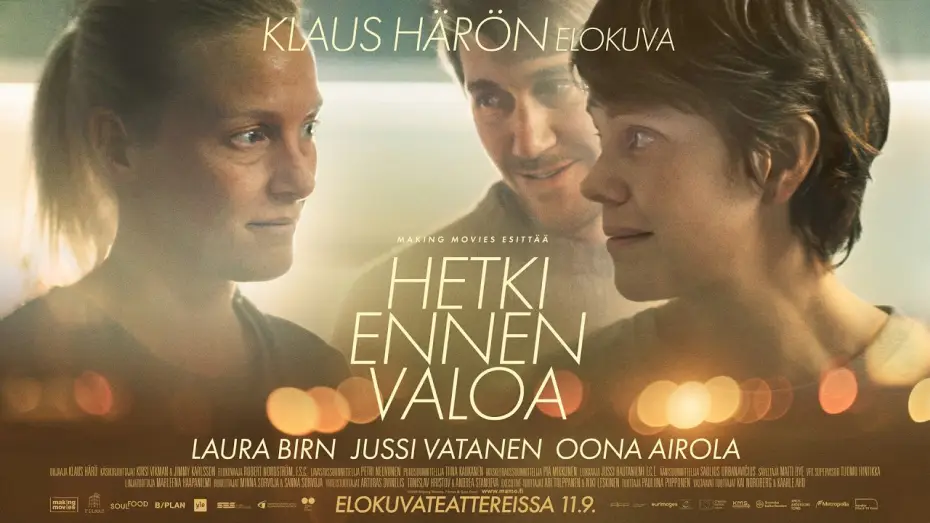 Відео до фільму Hetki ennen valoa — Hetki ennen valoa -elokuvan virallinen teaser-traileri.