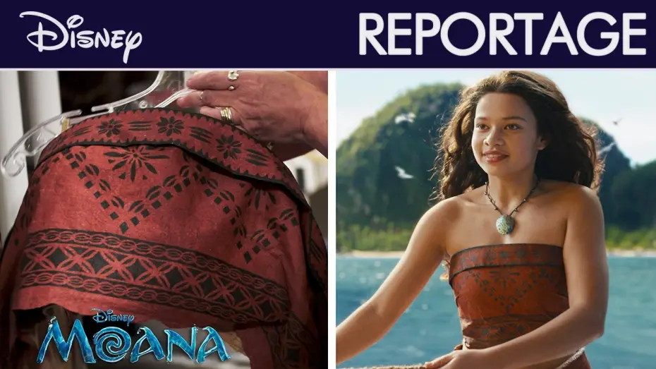 Відео до фільму Ваяна — Vaiana : Costumes commentés | Notes sur la Couture | @disneyfr