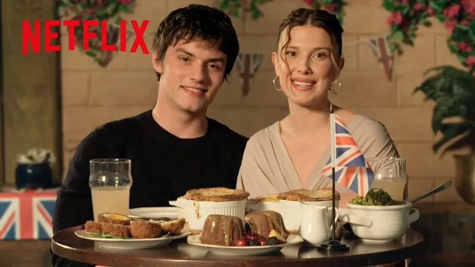 Відео до фільму Енола Холмс 3 — Millie Bobby Brown & Louis Partridge Eat British Nibbles