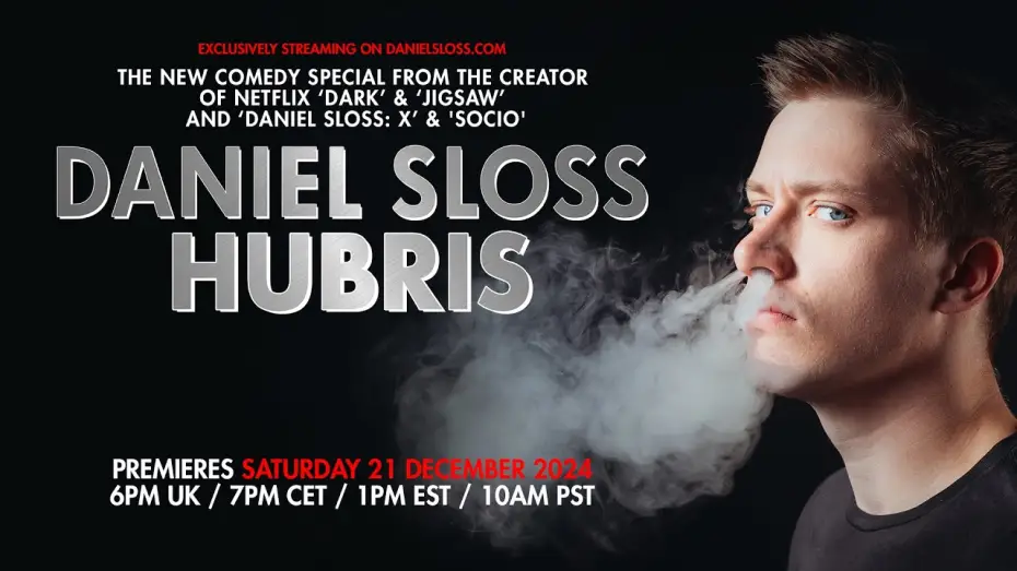 Відео до фільму Daniel Sloss: Hubris — ‘DANIEL SLOSS: HUBRIS’ - TRAILER.  NEW SHOW FROM STAR OF NETFLIX ‘DARK’ & ‘JIGSAW’ and ‘X’ + ‘SOCIO’