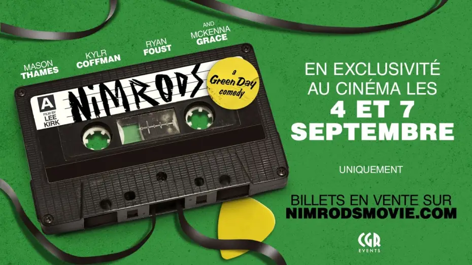 Відео до фільму Німроди — Bande-annonce | Nimrods: A Green Day Comedy, les 4 et 7 septembre 2026 au cinéma