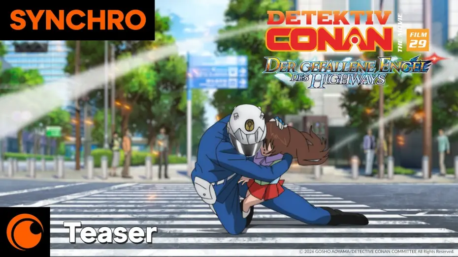 Відео до фільму 名探偵コナン ハイウェイの堕天使 — Detektiv Conan: Der gefallene Engel des Highways – Offizieller Teaser Deutsch (Kinostart: 25.8.2026)