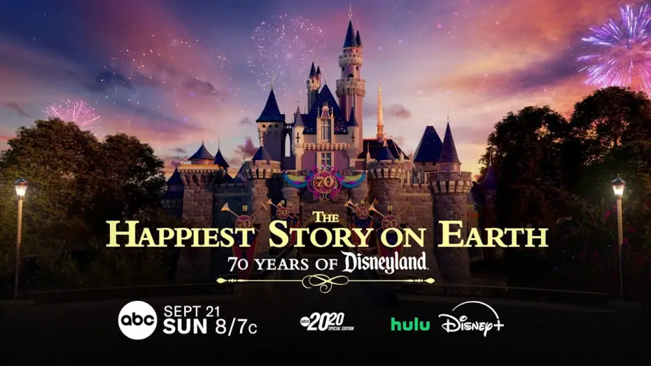 Відео до фільму The Happiest Story on Earth: 70 Years of Disneyland — ‘The Happiest Story on Earth: 70 Years of Disneyland - 20/20 Special Edition' airs Sept. 21 on ABC