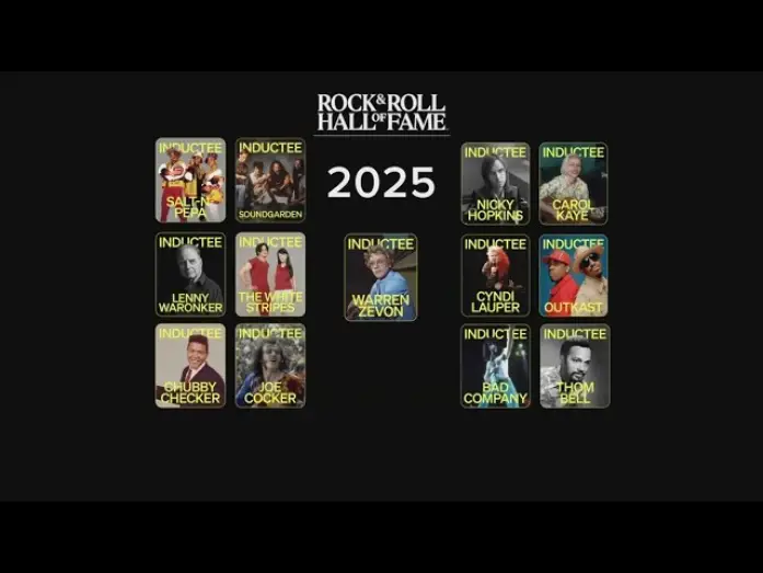 Відео до фільму 2025 Rock & Roll Hall of Fame Induction Ceremony — Rock and Roll Hall of Fame announces 2025 inductees