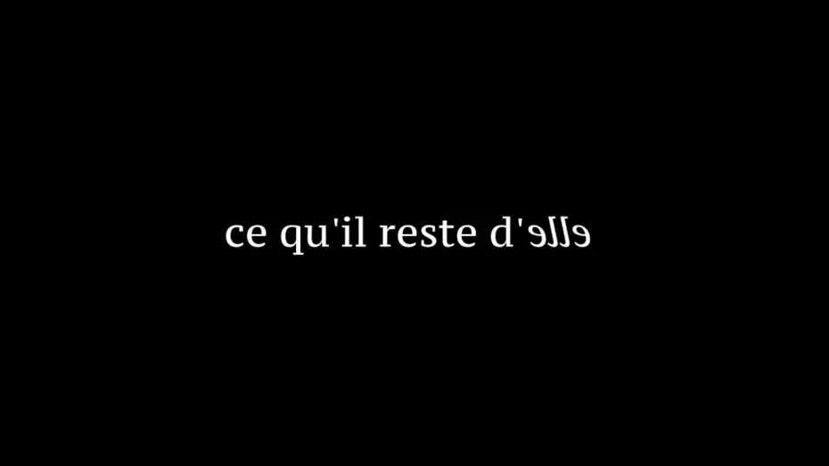 Відео до фільму Ce qu'il reste d'elle — Ce qu'il reste d'elle - octobre 2025