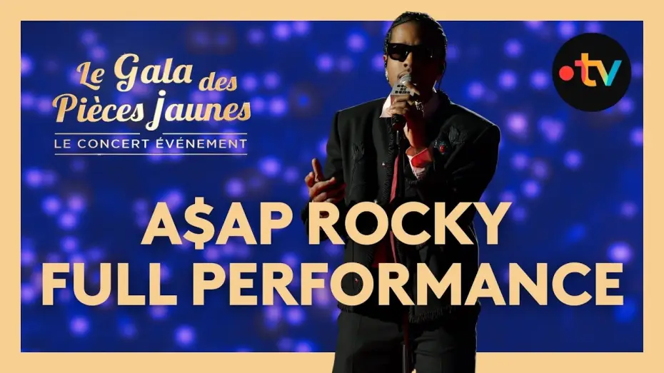 Відео до фільму Le Gala des Pièces Jaunes 2026 : Le concert événement — A$AP Rocky - Robbery, I smoked away my brain… live au Gala des Pièces Jaunes 2026