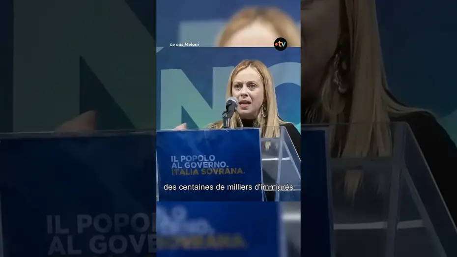 Відео до фільму Le cas Meloni | Immigration en Italie : le revirement de Georgia Meloni