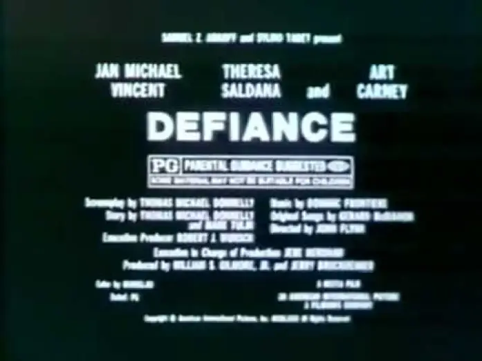 Відео до фільму Defiance — Defiance 1980 TV trailer