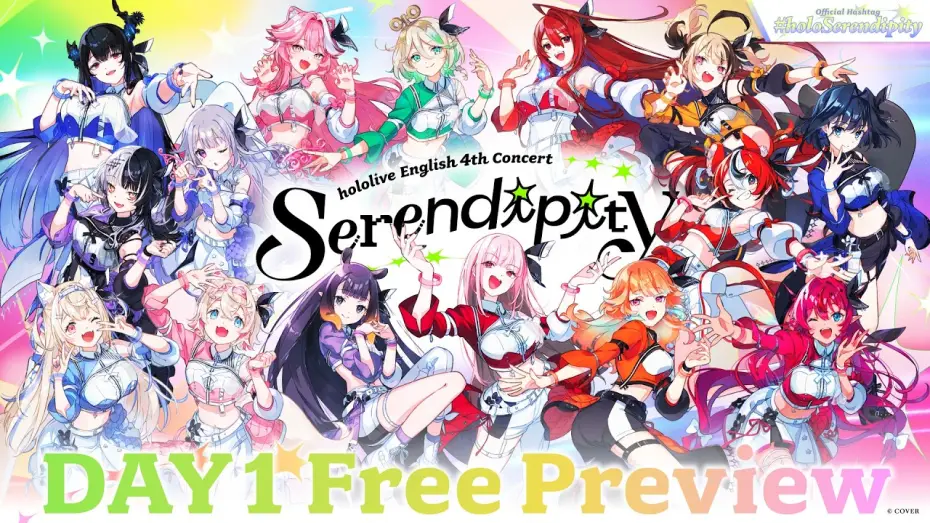 Відео до фільму hololive English 4th Concert - Serendipity - Day 1 | 【Day 1】hololive English 4th Concert -Serendipity-【Free Preview】