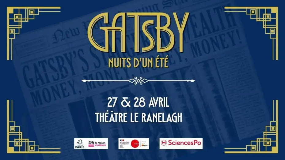 Відео до фільму Gatsby, Nuits d'un Été — Gatsby, Nuits d'un Été | Captation intégrale - Théâtre Le Ranelagh