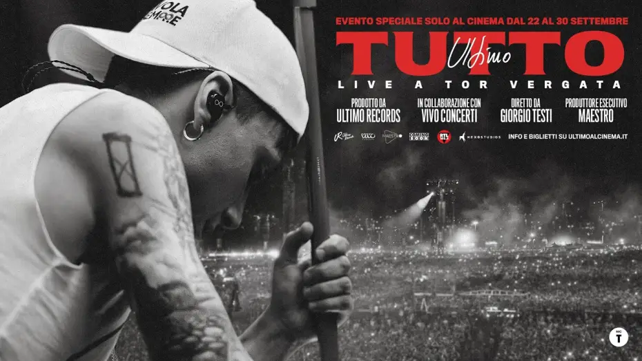 Відео до фільму Ultimo - Tutto. Live a Tor Vergata — ULTIMO - TUTTO. LIVE A TOR VERGATA - Al cinema dal 22 al 30 settembre - TEASER