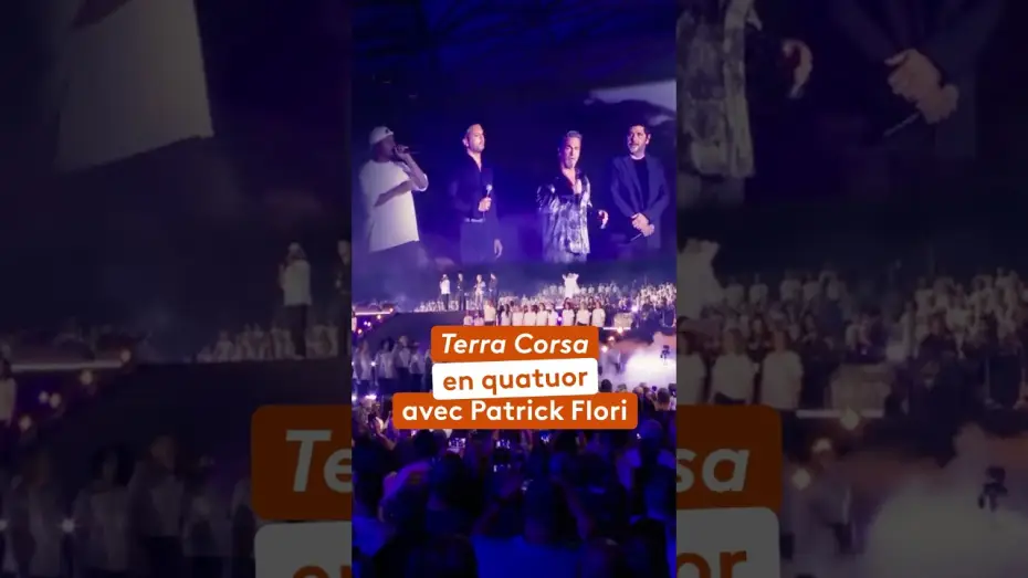 Відео до фільму Corsu Mezu Mezu - Un soir au Vélodrome avec Patrick Fiori — Patrick Fiori, Florent Pagny, Soprano et Anthony Geronimi chantent « Terra Corsa »