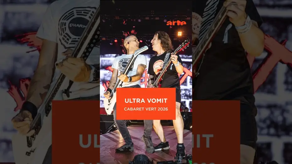 Відео до фільму Ultra Vomit - Cabaret Vert 2026 — Ultra Vomit collectionne les canards (vivants) sur scène à Cabaret Vert #live #metal - ARTE Concert