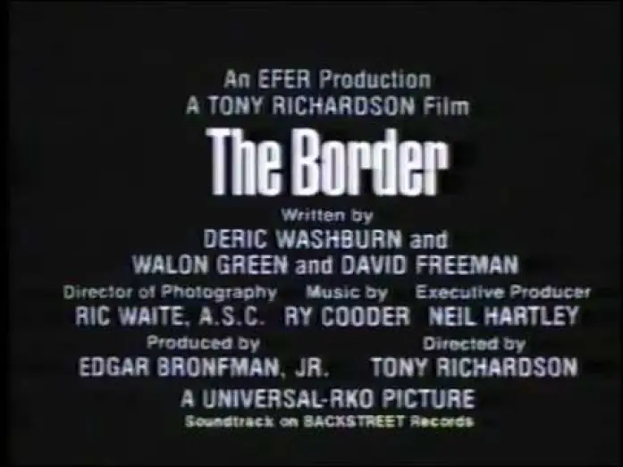 Відео до фільму Кордон — The Border (1981) (TV Spot)