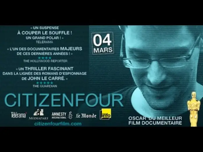 Відео до фільму Громадянин чотири — CITIZENFOUR - Bande Annonce VOST