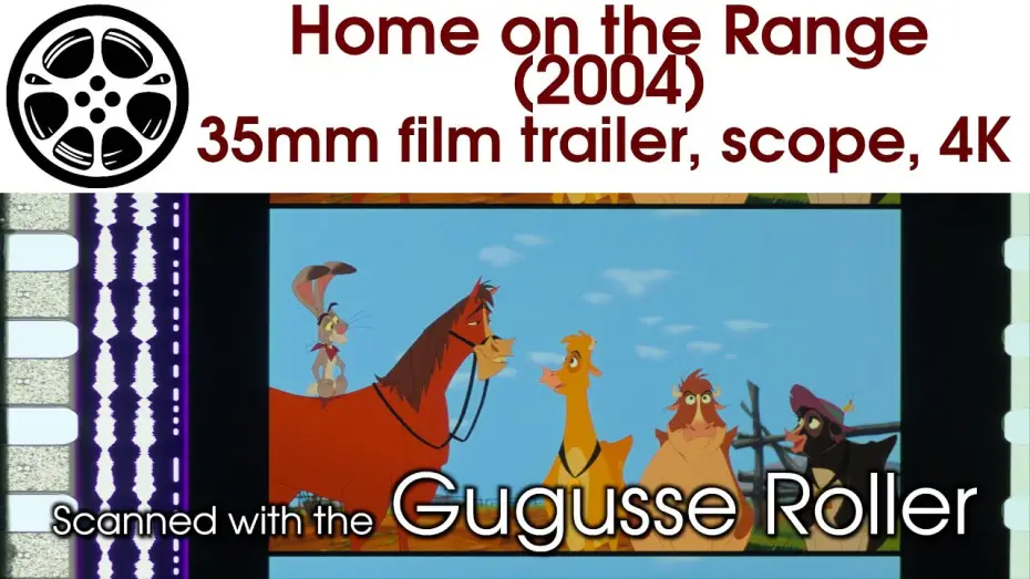 Відео до фільму Не бий копитом — Home on the Range (2004) 35mm film trailer, scope 4K
