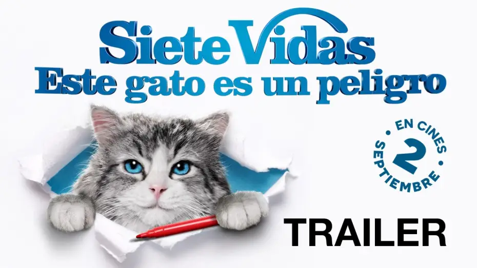 Відео до фільму Дев’ять життів — SIETE VIDAS ESTE GATO ES UN PELIGRO - Tráiler oficial HD