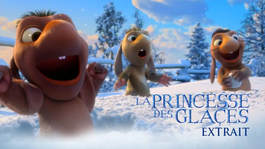Відео до фільму Снігова королева 3: Вогонь і лід — LA PRINCESSE DES GLACES - Extrait "Bataille de boule de neige chez les Trolls"