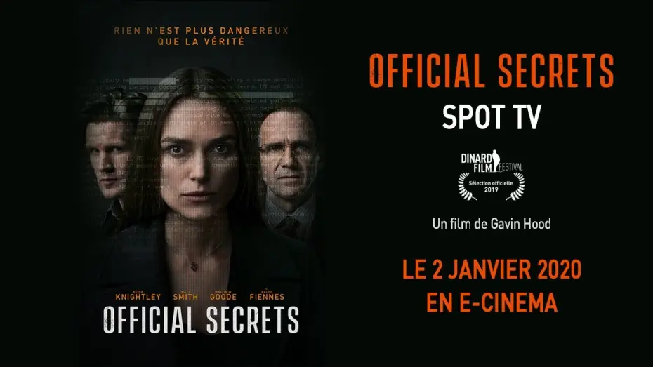 Відео до фільму Державні таємниці — OFFICIAL SECRETS - Spot TV [VF]