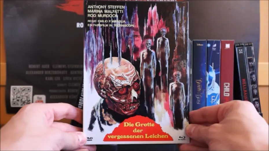 Відео до фільму La notte che Evelyn uscì dalla tomba — DIE GROTTE DER VERGESSENEN LEICHEN (DT Blu-ray Mediabook Cover A) / Zockis Sammelsurium Nr. 750