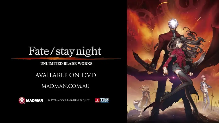 Відео до фільму Доля/Ніч битви: Світ нескінченних клинків — FATE/STAY NIGHT: UNLIMITED BLADE WORKS Official Trailer - Available March 2013