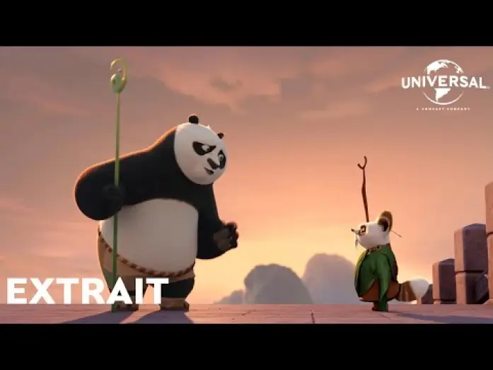 Відео до фільму Панда Кунг-Фу 4 | Extrait "Po pr&eacute;f&egrave;re rester le Guerrier Dragon" VF