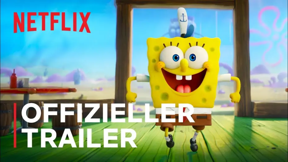 Відео до фільму Губка Боб: Втеча Губки | SpongeBob Schwammkopf: Eine schwammtastische Rettung | Offizieller Trailer | Netflix