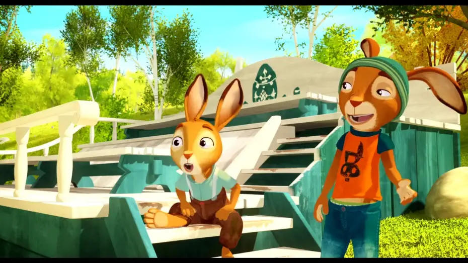 Відео до фільму Школа зайців — RABBIT SCHOOL   I guardiani dell'uovo d'oro  Trailer
