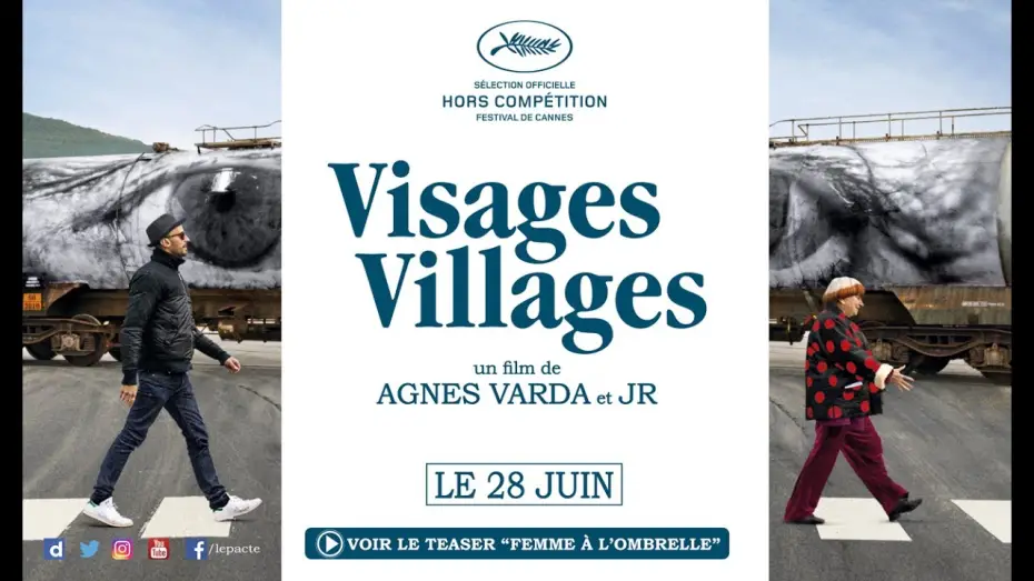 Відео до фільму Обличчя, села — Teaser "Femme à l'ombrelle" - VISAGES, VILLAGES d'Agnès Varda et JR