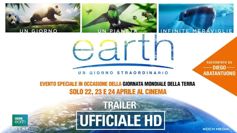 Відео до фільму Земля: Один вражаючий день — Earth - Un Giorno Straordinario | Trailer Ufficiale Italiano | HD