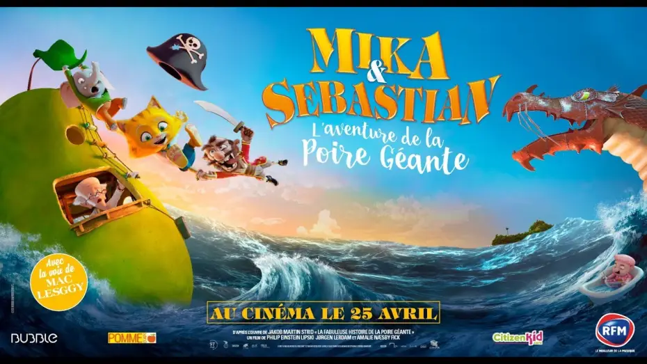 Відео до фільму Неймовірна історія про велет-грушу — MIKA & SEBASTIAN : l'aventure de la poire géante - Bande Annonce VF