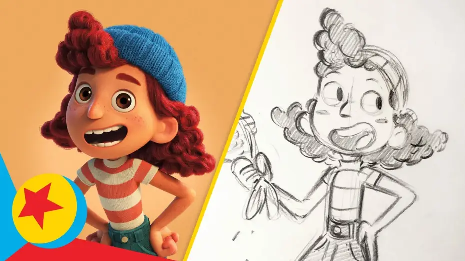 Відео до фільму Лука — How to Draw Guilia from Luca | Draw With Pixar