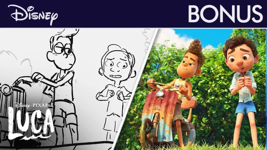 Відео до фільму Лука — Progression de l'Animation de Luca | Le Grand Saut | @disneyfr