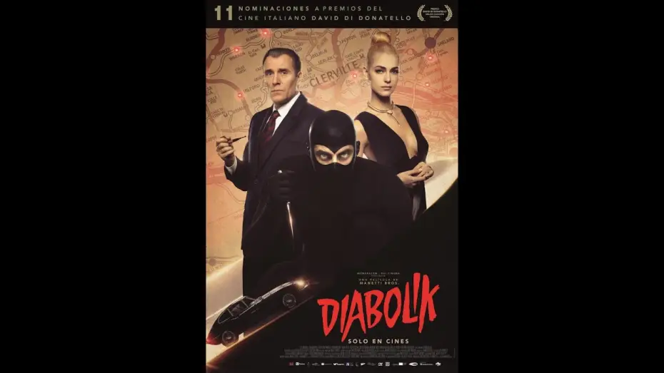 Відео до фільму Дьяволік. Суперзлочинець і рожевий діамант | Diabolik - Trailer en espa&ntilde;ol