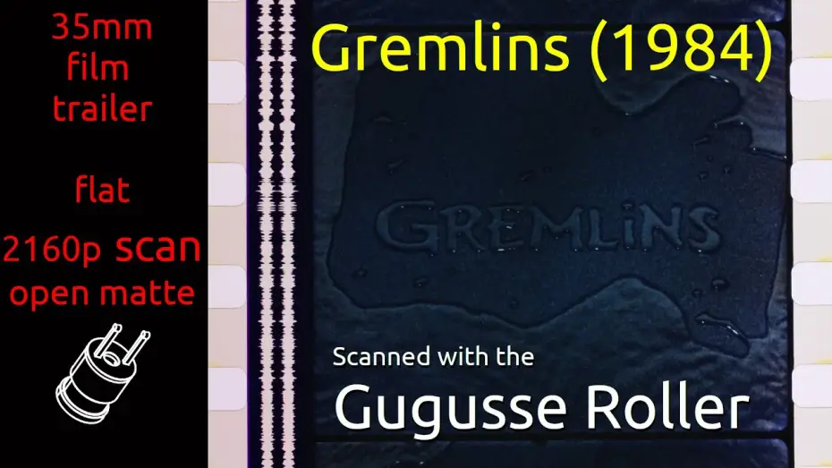 Відео до фільму Гремліни — Gremlins (1984) 35mm film trailer teaser, flat open matte, 2160p