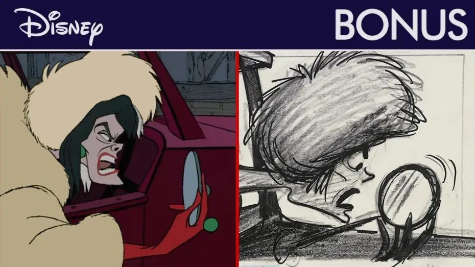 Відео до фільму 101 далматинець — Les 101 Dalmatiens - Storyboards vs Film : Comparaison scène par scène de « La rage » | Disney