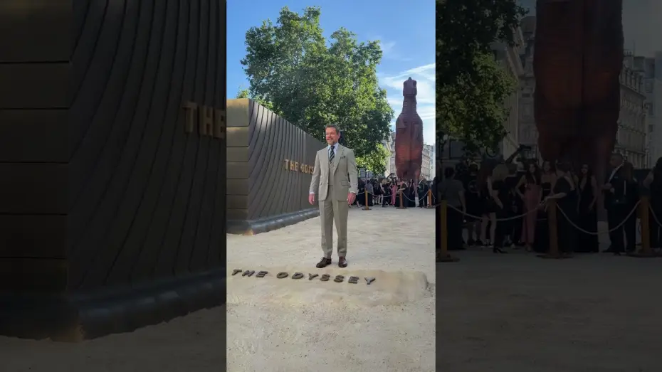 Відео до фільму Одіссея — Matt Damon, the heroic Odysseus himself arrives at the World Premiere of The Odyssey.