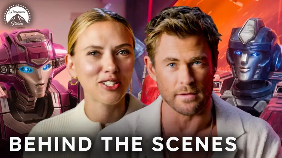 Відео до фільму Трансформери: Початок | Voices Behind the Bots (Chris Hemsworth, Scarlett Johansson, & More!)