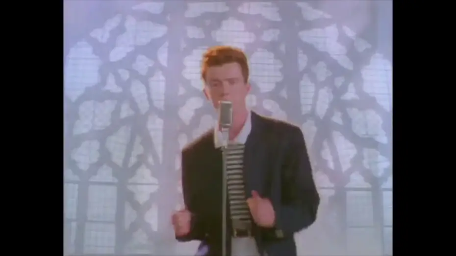 Відео до фільму Never Gonna Give You Up | Rick roll, but with different link