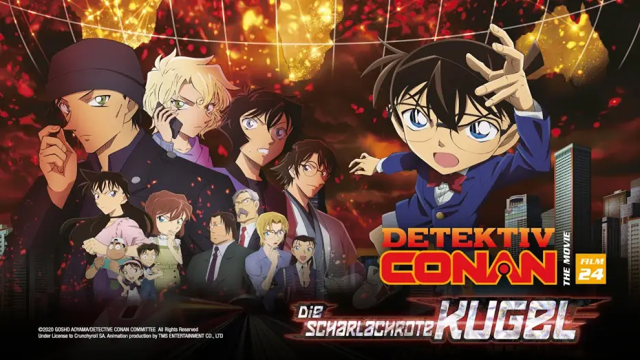 Відео до фільму 名探偵コナン 緋色の弾丸 — Detektiv Conan – The Movie (24): Die scharlachrote Kugel (Kino-Trailer)