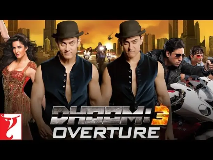Відео до фільму धूम ३ | Dhoom:3 | Overture | Jackie Shroff | Aamir Khan | Abhishek Bachchan | Uday Chopra | Katrina Kaif